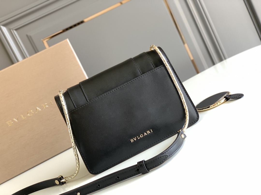 Bvlgari Serpenti Forever Crossbody Bag Black